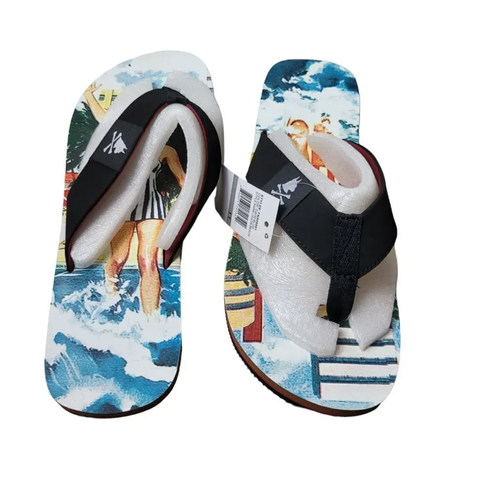 Nick Graham Jason Beach Men's Size 11 Flip Flops Sandals Father Day Gift Deal